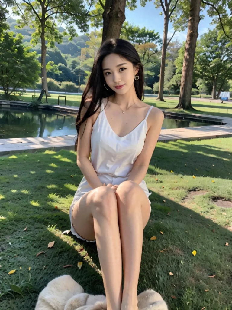 AI美女：温柔的女神 童趣与平静的完美融合_我的好趣坞